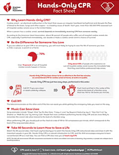 2022 Hands-Only CPR Fact Sheet English